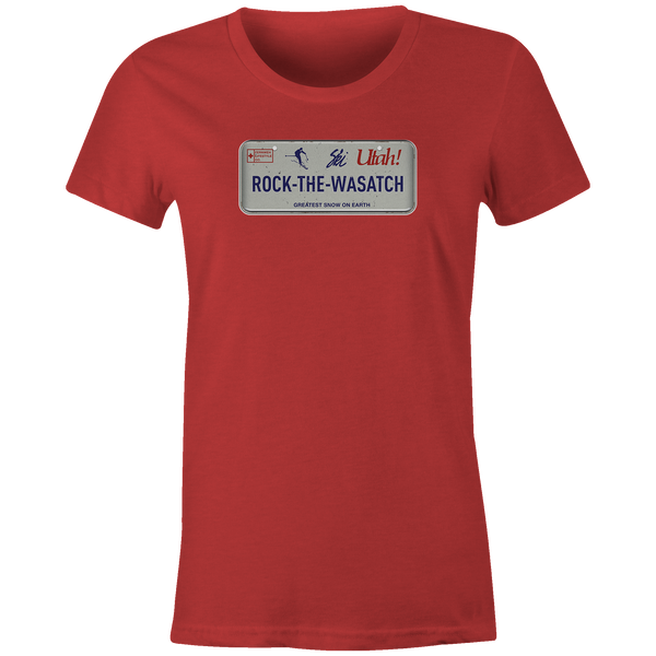 Women's T-shirt - Ski Utah Plate