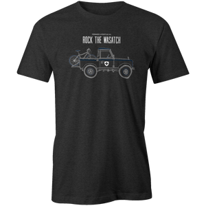 Men's T-shirt - Land Rover Truck and Bike