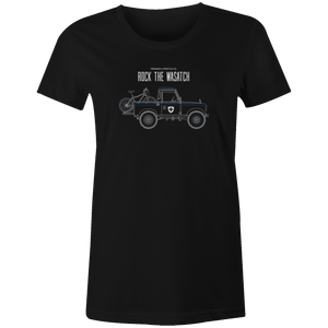 Women's T-shirt - Land Rover Truck and Bike