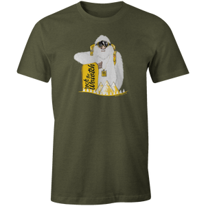 Men's T-shirt - Yeti Snowboarder