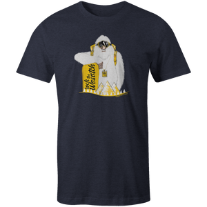 Men's T-shirt - Yeti Snowboarder