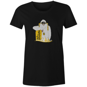 Women's T-shirt - Yeti Snowboarder