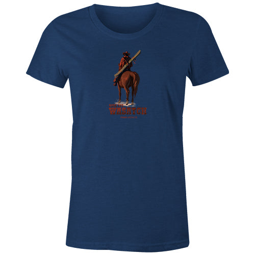 Women's T-shirt - Skijoring Cowboy